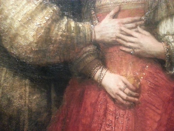 Rembrandts "Isaac and Rebecca", Öl auf Leinwand, 1665-1669